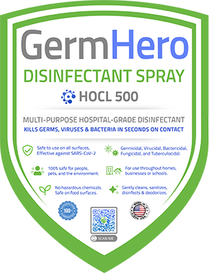 Germ Hero Disinfectant HOCL 500 Label